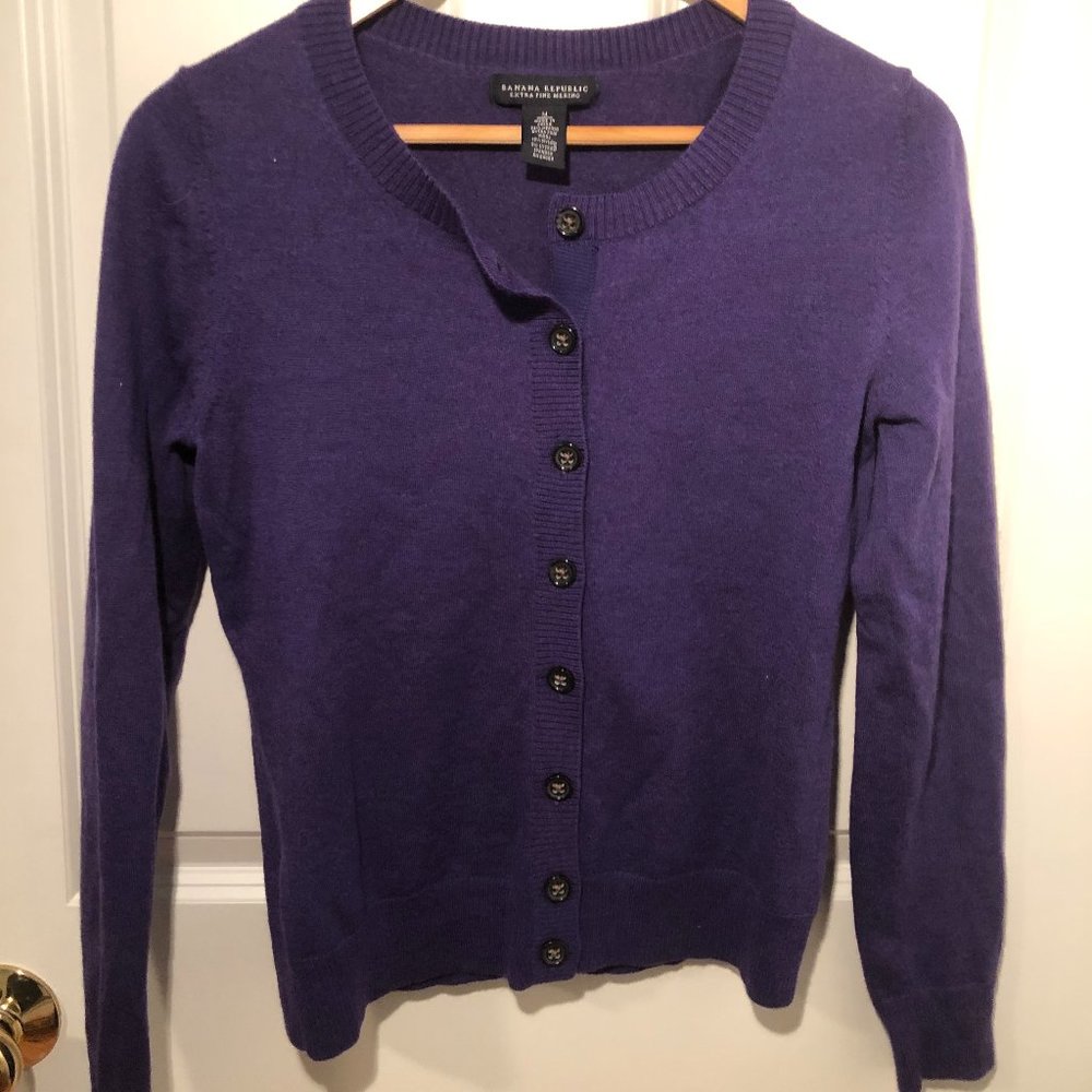 Banana Republic women's purple cardigan size M